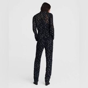 Rag & Bone Ina Floral Print Jumpsuit,  XS